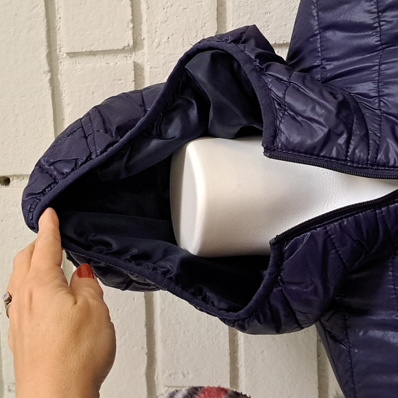 Fashion Nova Dark Blue Puffer Coat. Size Medium NWOT - Picture 6 of 11